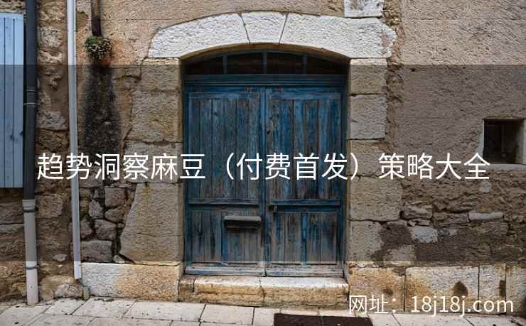 趋势洞察麻豆（付费首发）策略大全