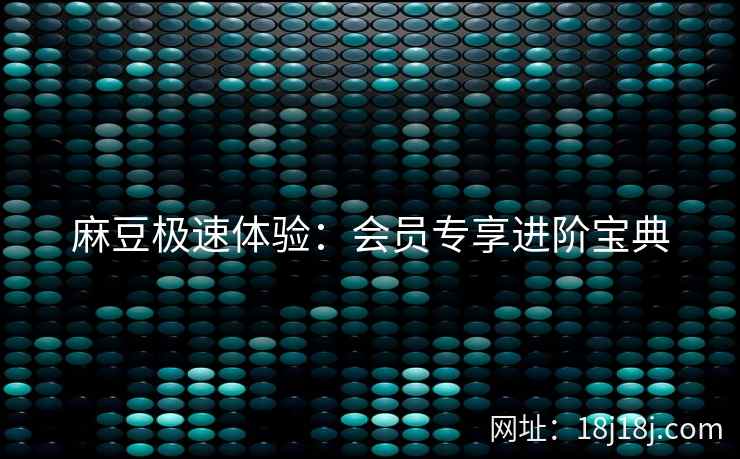 麻豆极速体验：会员专享进阶宝典