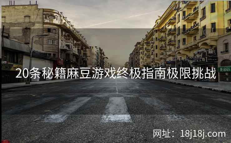 20条秘籍麻豆游戏终极指南极限挑战